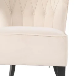 Sadie Velvet Accent Chair - Ivory 14 Sadie Velvet Accent Chair - Ivory -Cheap Deco Casa Store 13223762 4404927512171000