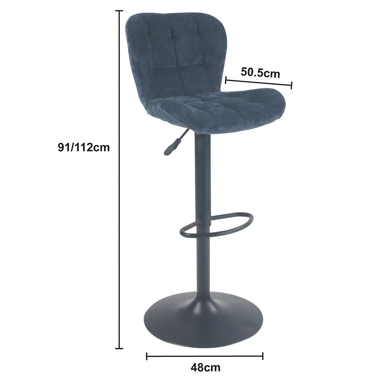 Sahara Height Adjustable Bar Stool 7 Sahara Height Adjustable Bar Stool - Image 7