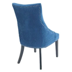 Annabelle Pleated Back Velvet Dining Chairs - Set Of 2 - Navy 13 Annabelle Pleated Back Velvet Dining Chairs - Set Of 2 - Navy -Cheap Deco Casa Store 13223766 1334926477047184