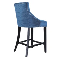 Annabelle Velvet Bar Stool - Navy 9 Annabelle Velvet Bar Stool - Navy -Cheap Deco Casa Store 13223768 1204927306625088