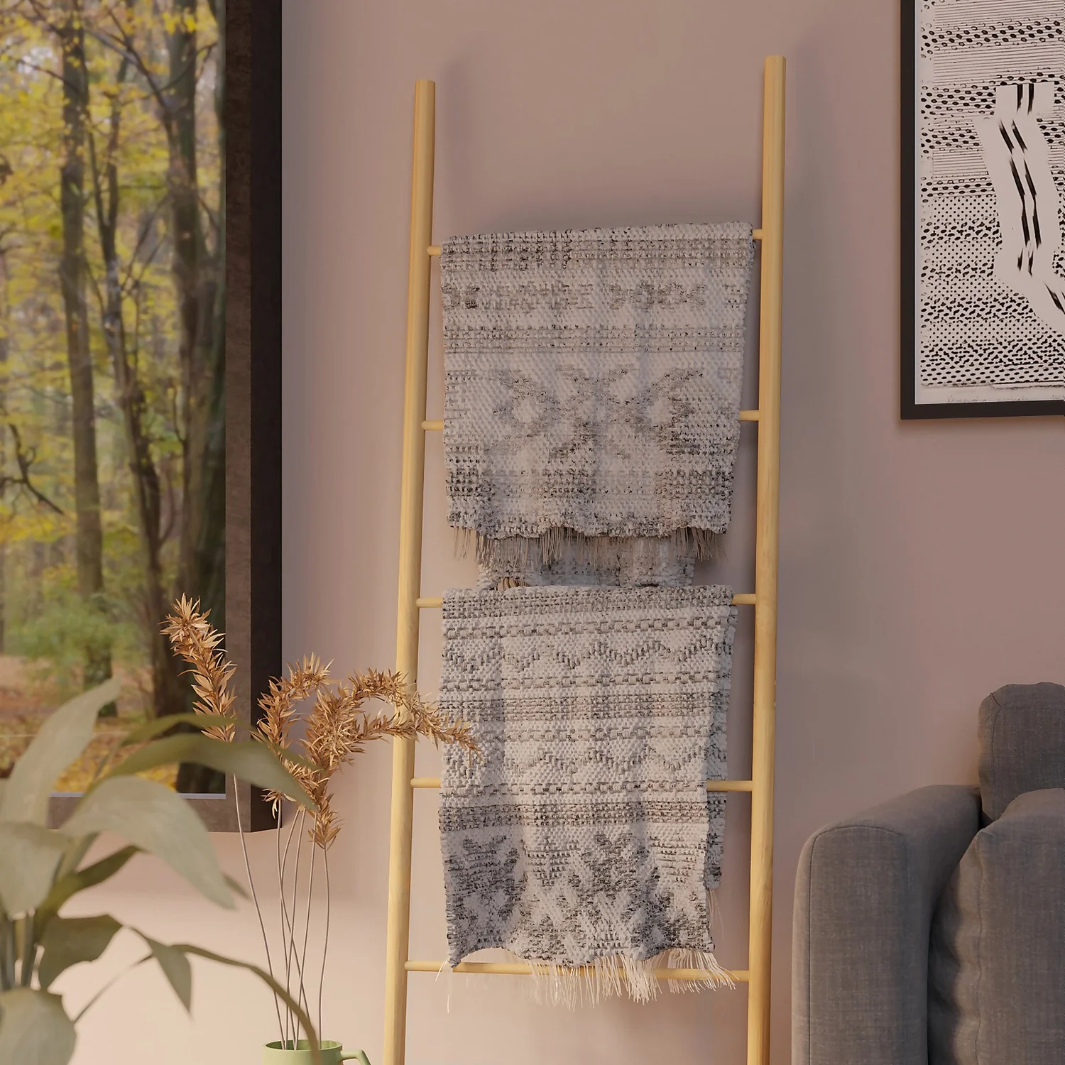 Bamboo Storage Ladder 3 Bamboo Storage Ladder - Image 3