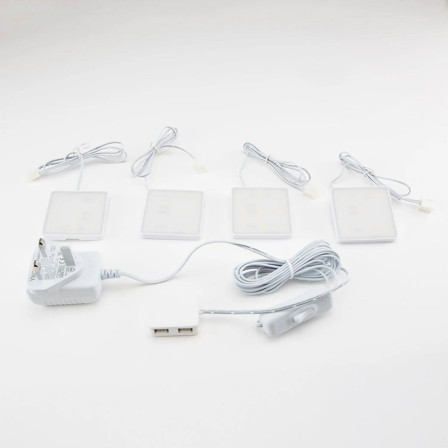 Set Of 4 LED Square Puck Lights 5 Set Of 4 LED Square Puck Lights - Image 5