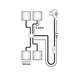 Set Of 4 LED Square Puck Lights 14 Set Of 4 LED Square Puck Lights -Cheap Deco Casa Store 13239145 1915007595176267