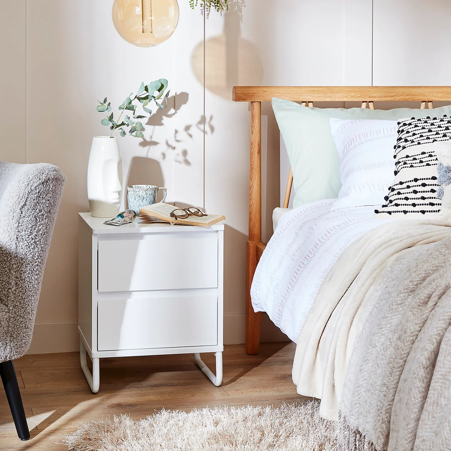 Milo 2 Drawer Bedside Chest 2 Milo 2 Drawer Bedside Chest - Image 2