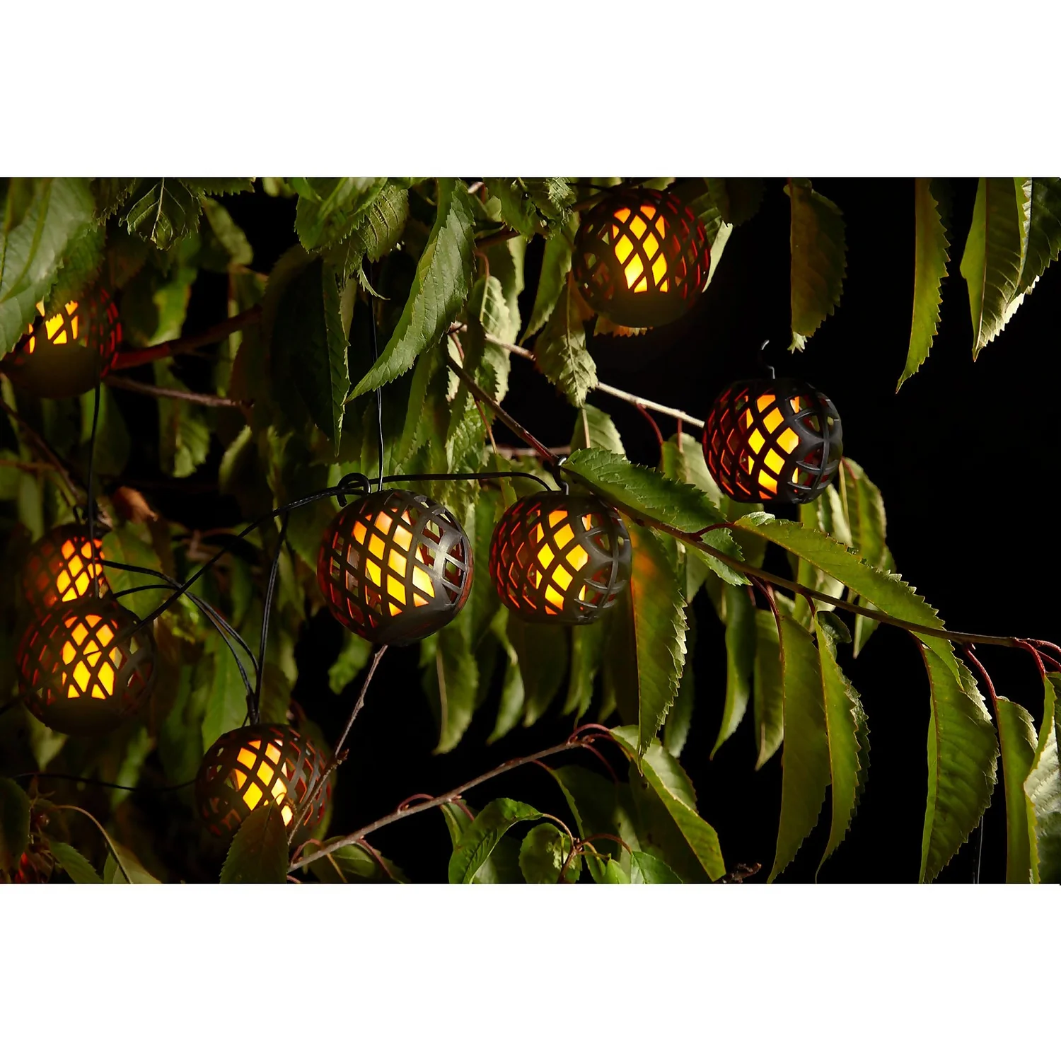 10 Solar Flame String Lights 4 10 Solar Flame String Lights - Image 4