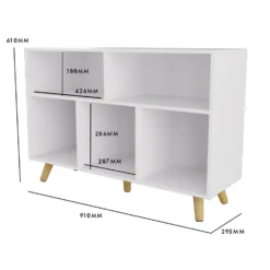 Kids Compact Storage Unit With Legs - White -Cheap Deco Casa Store 13277674 1184929069674892