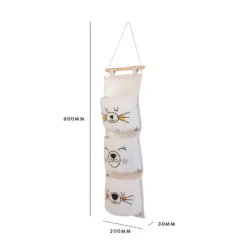 Kids 3 Pocket Hanging Organiser - Polar Bear -Cheap Deco Casa Store 13277677 8574929069276039
