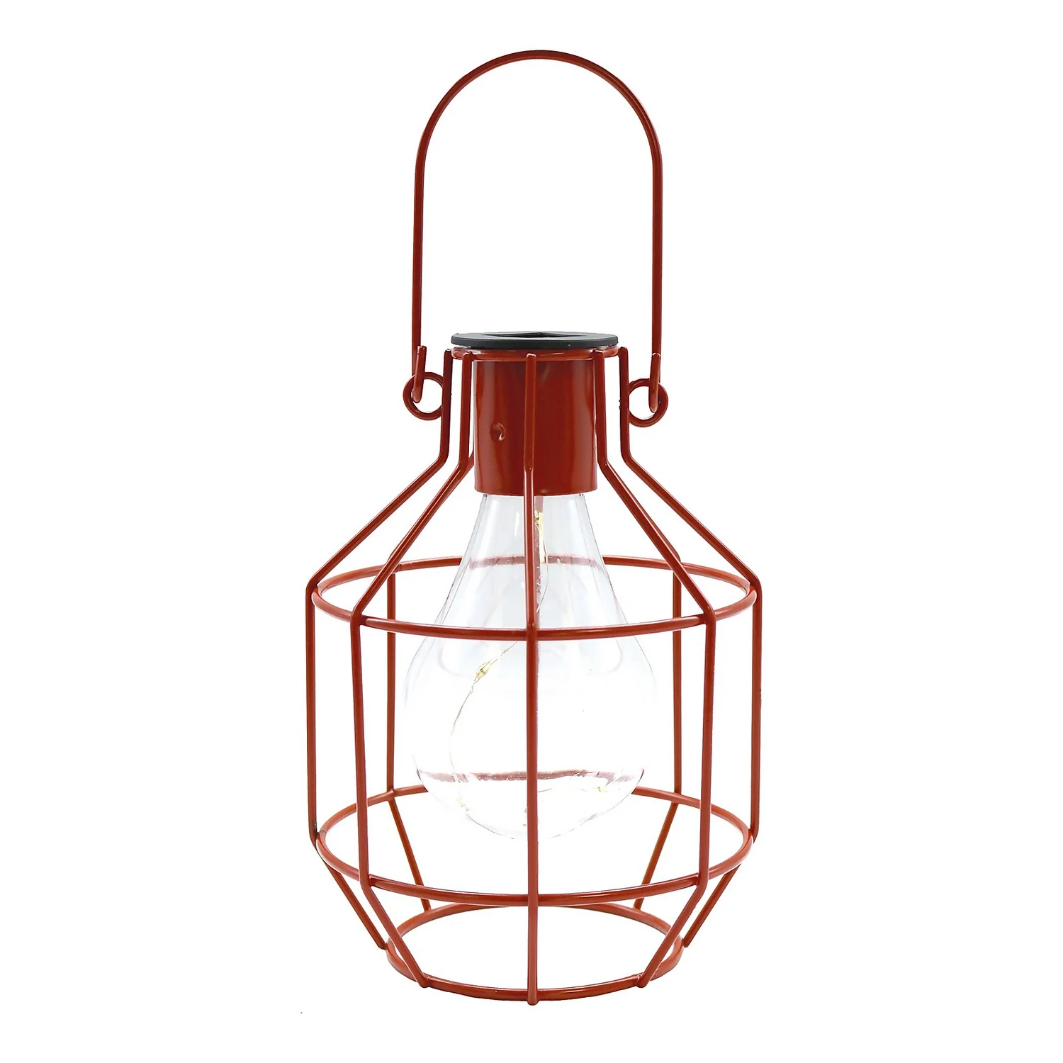 House Beautiful Firefly Solar Powered Caged Lantern 4 House Beautiful Firefly Solar Powered Caged Lantern - Image 4