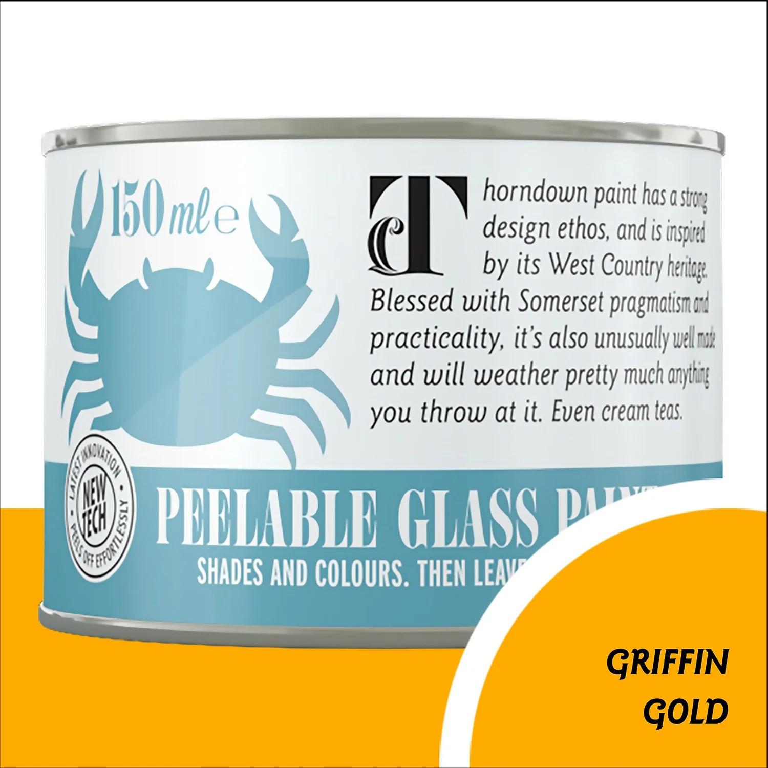 Thorndown Griffin Gold Peelable Glass Paint 150ml 1 Thorndown Griffin Gold Peelable Glass Paint 150ml