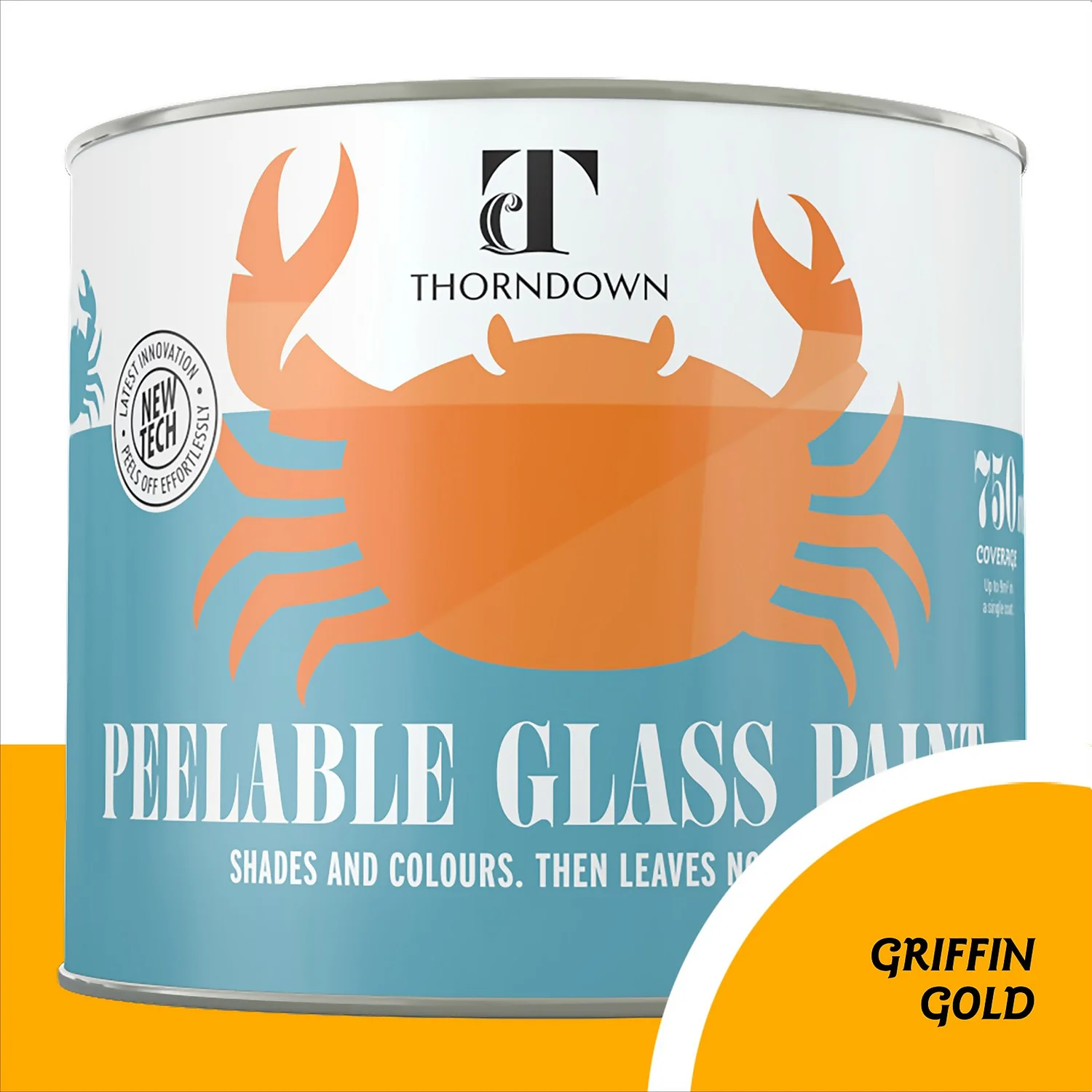 Thorndown Griffin Gold Peelable Glass Paint 750ml 1 Thorndown Griffin Gold Peelable Glass Paint 750ml