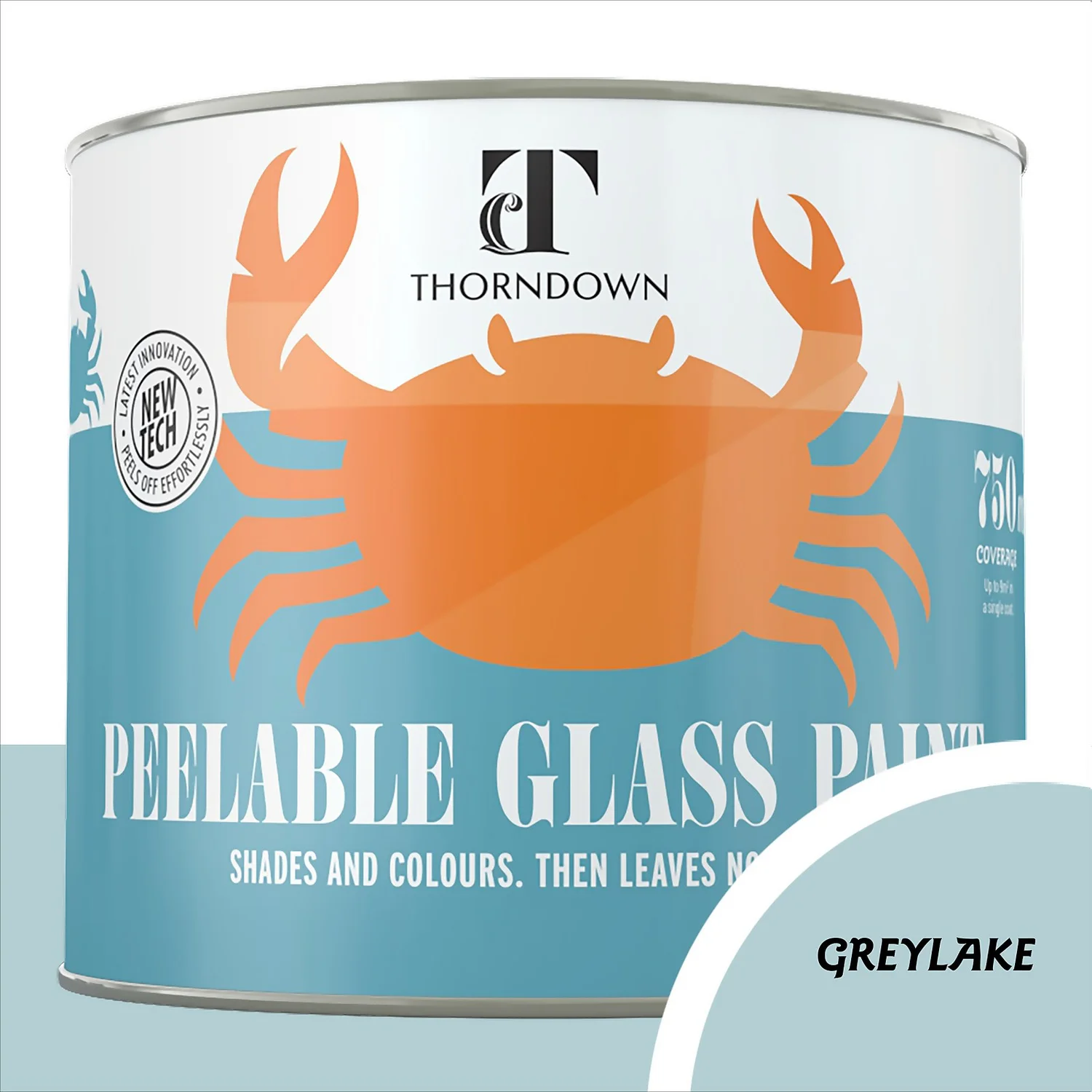 Thorndown Greylake Peelable Glass Paint 750ml 1 Thorndown Greylake Peelable Glass Paint 750ml