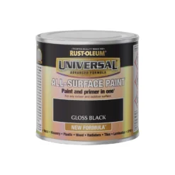 Rust-Oleum Universal Paint Gloss Black 250ml -Cheap Deco Casa Store 13367357 1794914871197228
