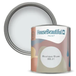 House Beautiful Durable Matt Emulsion Multi-Surface Paint Boutique Blues BB.31 Tester - 125ml