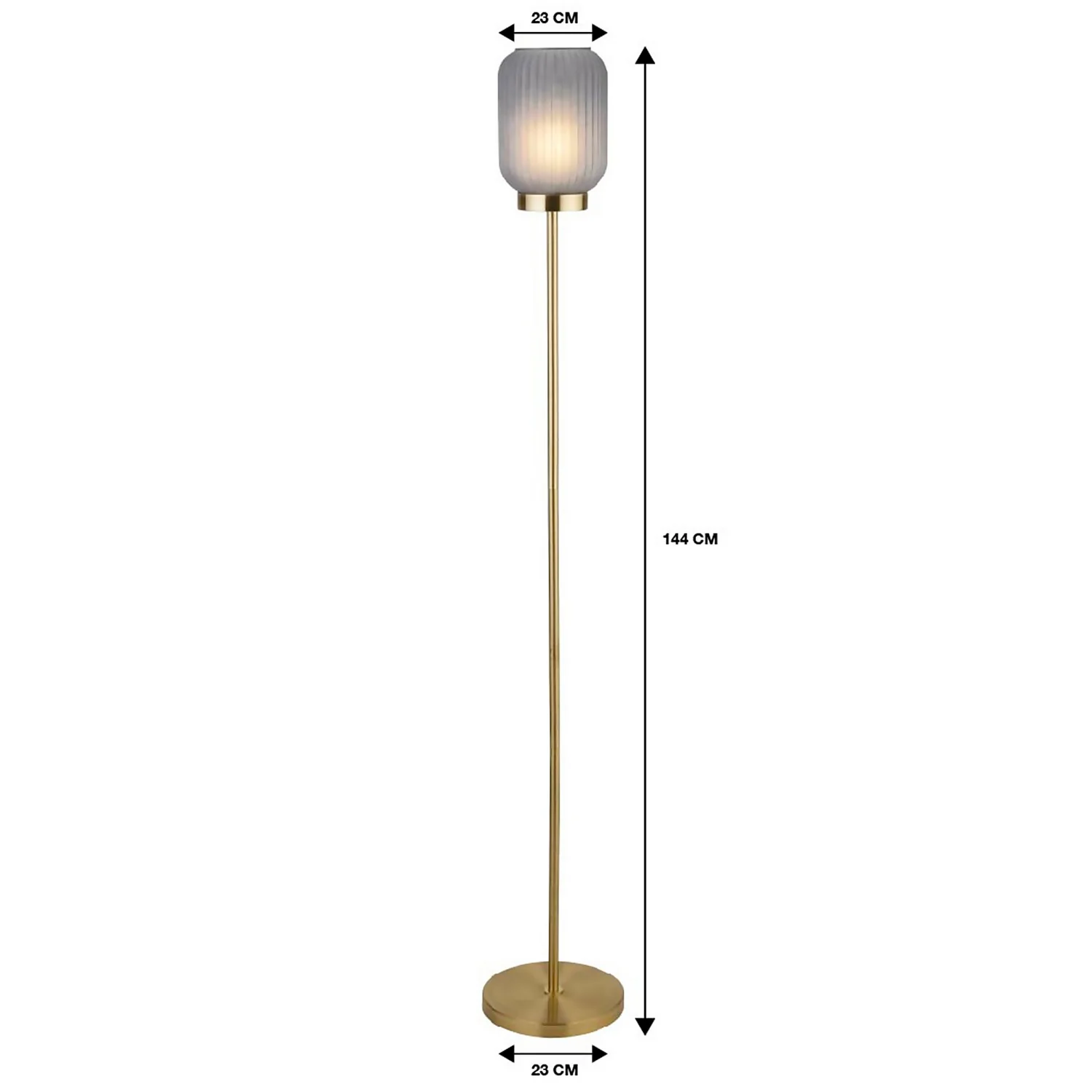 Pearl Frosted Floor Lamp - Navy 7 Pearl Frosted Floor Lamp - Navy - Image 7