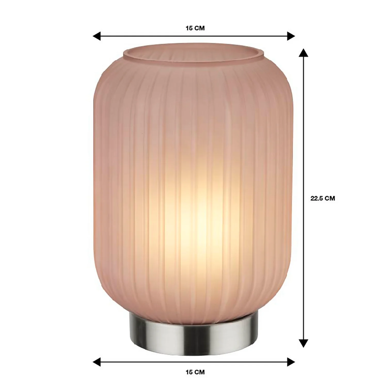 Pearl Frosted Table Lamp - Rose 7 Pearl Frosted Table Lamp - Rose - Image 7