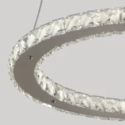 Atlanta LED Single Tier Ceiling Pendant Light - Chrome -Cheap Deco Casa Store 13445413 1524976242138098