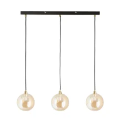 Shoreditch Three Light Diner Bar Light - Champagne & Brass -Cheap Deco Casa Store 13453786 1294915324488342