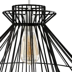 Dalston Wire Easy Fit Light Shade - Black -Cheap Deco Casa Store 13453792 1574915323304872