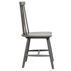 The Spindle Chair - Set Of 2 - Charcoal -Cheap Deco Casa Store 13460767 1254940701739700