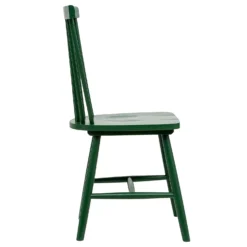 The Spindle Chair - Set Of 2 - Forest Green -Cheap Deco Casa Store 13460768 4524940701612254