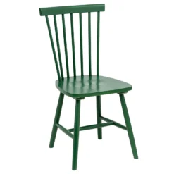 The Spindle Chair - Set Of 2 - Forest Green -Cheap Deco Casa Store 13460768 6234940701509222