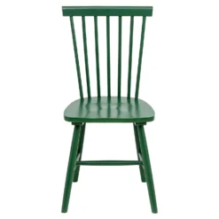 The Spindle Chair - Set Of 2 - Forest Green -Cheap Deco Casa Store 13460768 8924940701568712