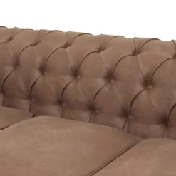 Chesterfield Faux Leather 3 Seater Sofa - Tan 14 Chesterfield Faux Leather 3 Seater Sofa - Tan -Cheap Deco Casa Store 13514413 1104961771305515