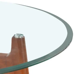 Baxter Glass & Oak Round Dining Table -Cheap Deco Casa Store 13514421 1164963832144508