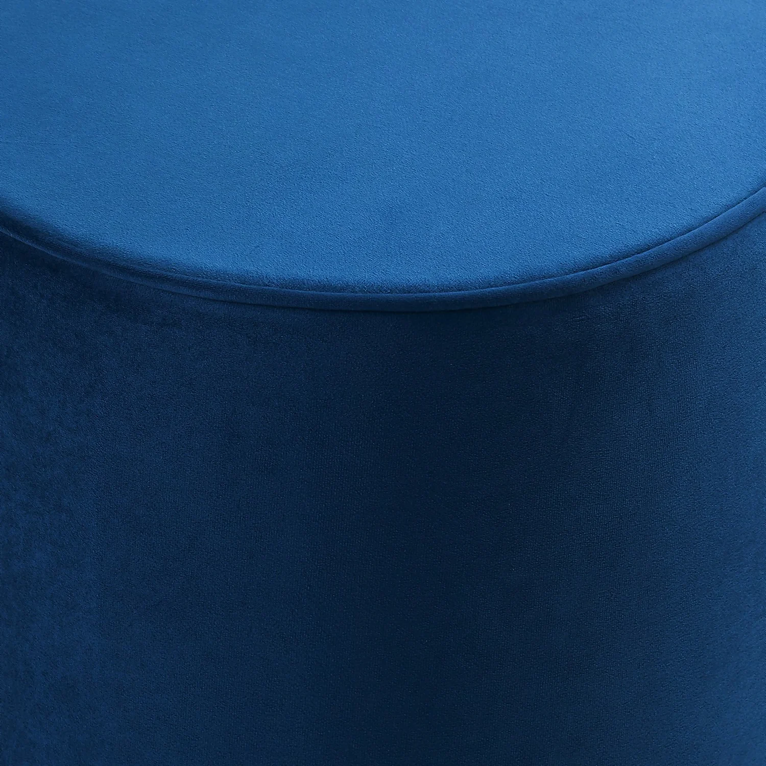 Pippa Round Pouffe - Blue 6 Pippa Round Pouffe - Blue - Image 6
