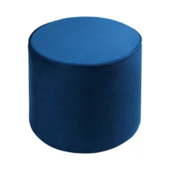 Pippa Round Pouffe - Blue 9 Pippa Round Pouffe - Blue -Cheap Deco Casa Store 13514425 8524964604141120
