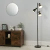 Balham 3 Light Floor Lamp - Black & Brass