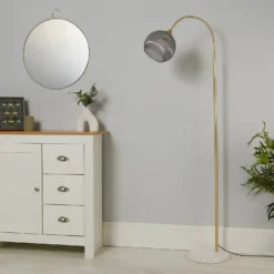 Naomi Floor Lamp - Grey -Cheap Deco Casa Store 13525840 1645042090198247