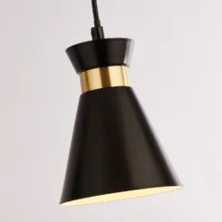 Balham 3 Light Diner Bar Light - Black & Brass -Cheap Deco Casa Store 13528465 2695042092159797