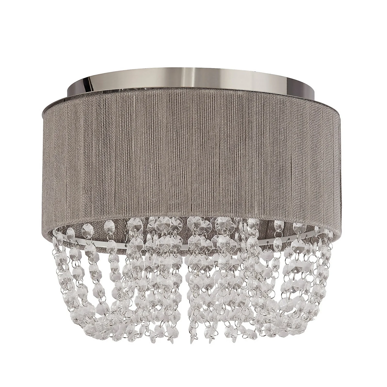 Bellano 3 Light Flush Ceiling Light - Grey 3 Bellano 3 Light Flush Ceiling Light - Grey - Image 3