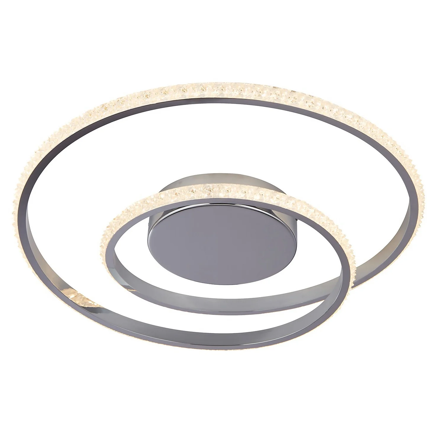 Sasha LED Flush Ceiling Light - Chrome & Crystal 2 Sasha LED Flush Ceiling Light - Chrome & Crystal - Image 2