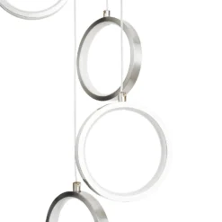 Lenox LED 5 Ring Cluster Pendant Ceiling Light - Chrome 6 Lenox LED 5 Ring Cluster Pendant Ceiling Light - Chrome -Cheap Deco Casa Store 13529592 5395008896770934