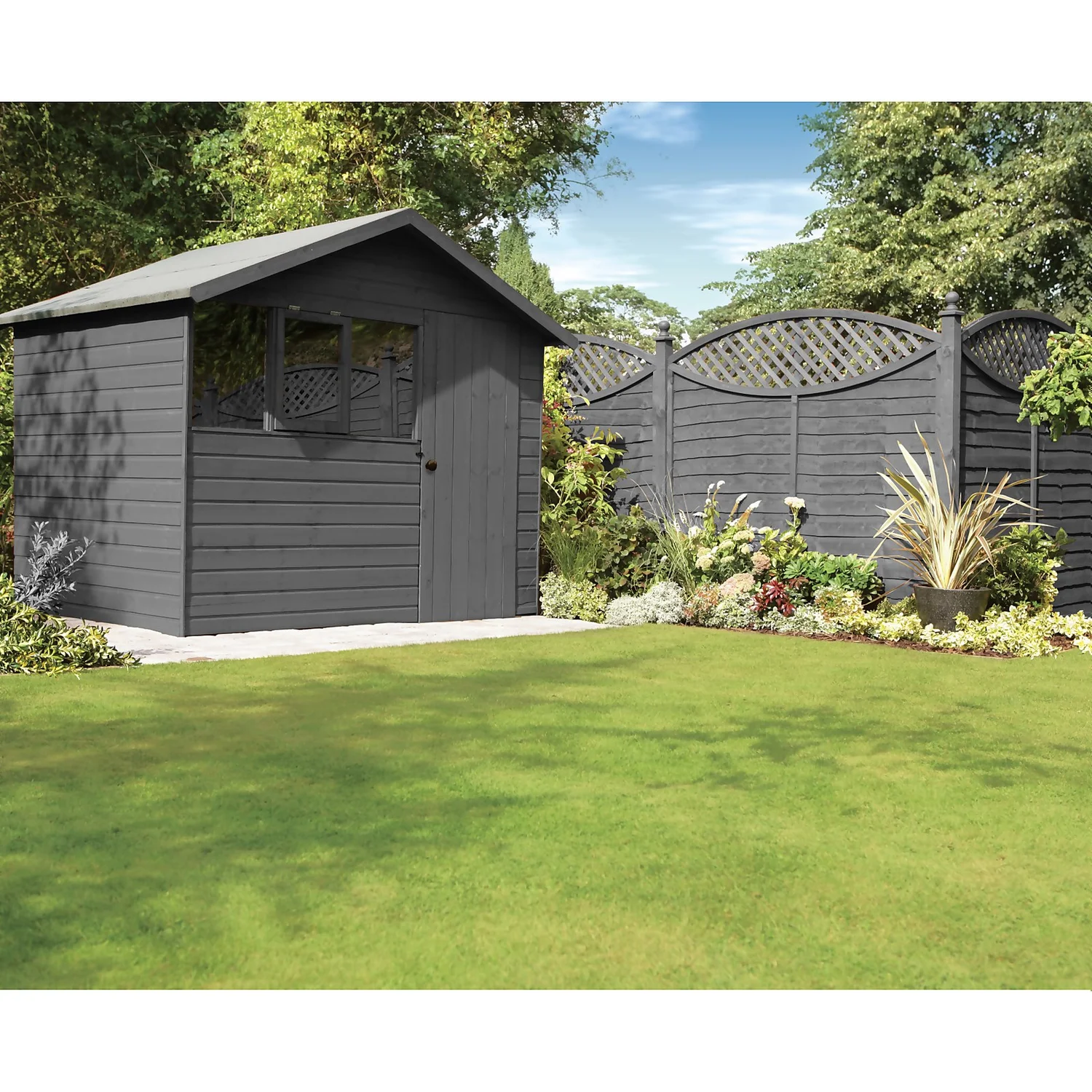 Ronseal One Coat Fence Life Charcoal Grey 5L 2 Ronseal One Coat Fence Life Charcoal Grey 5L - Image 2