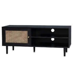 Kubu Rattan TV Stand - Black