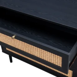 Kubu Rattan 3 Drawer Chest - Black -Cheap Deco Casa Store 13633730 1234974679503519