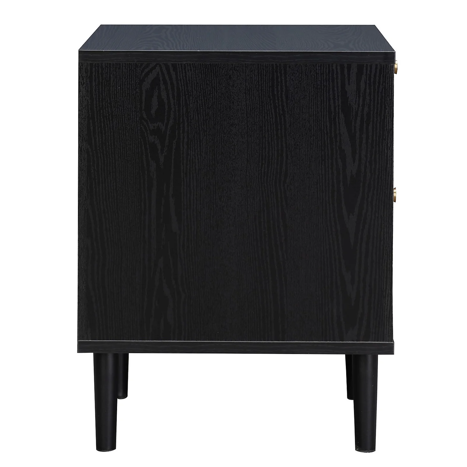 Kubu Rattan 2 Drawer Side Table - Black 5 Kubu Rattan 2 Drawer Side Table - Black - Image 5