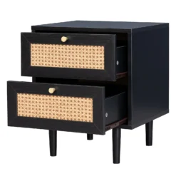 Kubu Rattan 2 Drawer Side Table - Black 9 Kubu Rattan 2 Drawer Side Table - Black -Cheap Deco Casa Store 13633731 7614974471705873