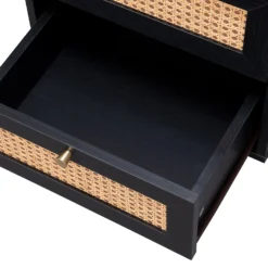 Kubu Rattan 2 Drawer Side Table - Black 12 Kubu Rattan 2 Drawer Side Table - Black -Cheap Deco Casa Store 13633731 9394974471800157