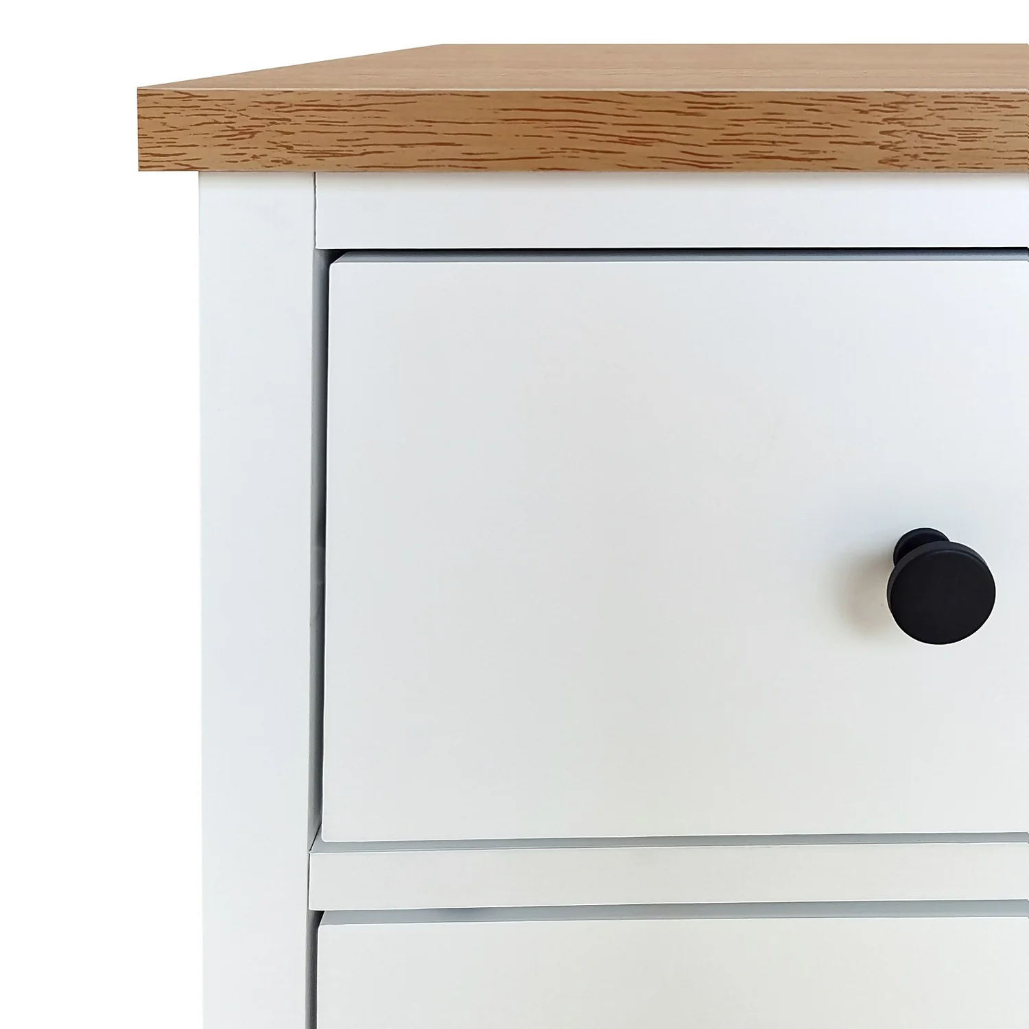 Ren 2 Drawer Bedside Table - White 6 Ren 2 Drawer Bedside Table - White - Image 6