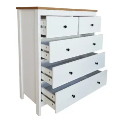 Ren 5 Drawer Chest - White -Cheap Deco Casa Store 13633737 5794975192747362