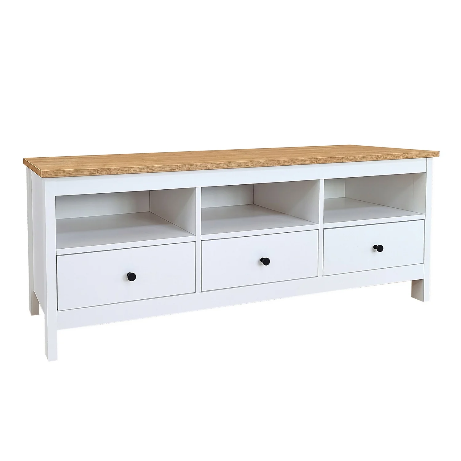 Ren Wide TV Unit - White 1 Ren Wide TV Unit - White