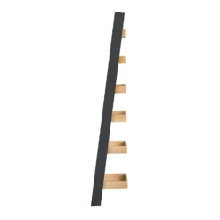 Ashstead Ladder Shelf - Oak & Charcoal -Cheap Deco Casa Store 13642205 1104953455204322