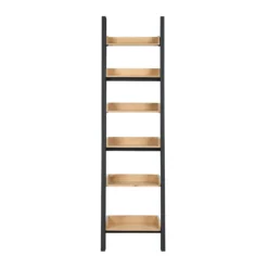 Ashstead Ladder Shelf - Oak & Charcoal -Cheap Deco Casa Store 13642205 8484953455128848