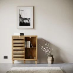 Erik Slatted Petite Sideboard -Cheap Deco Casa Store 13642846 7774967648191698