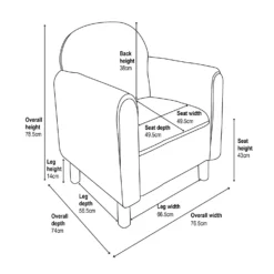 Barry Boucle Armchair - Cream -Cheap Deco Casa Store 13644170 1375018742914622