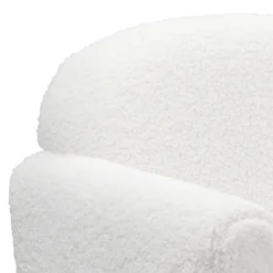 Barry Boucle Armchair - Cream -Cheap Deco Casa Store 13644170 1465003705347320